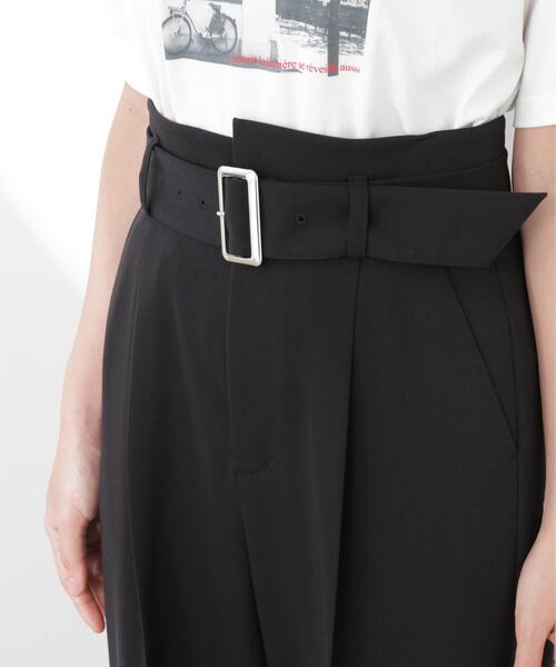 PROPORTION BODY DRESSING（プロポーションボディドレッシング）の「＜明日香さんコラボ＞ベルト付き美脚ワイドパンツ / 1216130303（その他パンツ・レディース・ホワイト/ブラック・MEDIUM/SMALL/P/S）」の18枚目の写真