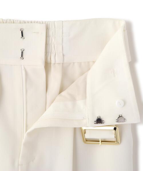 PROPORTION BODY DRESSING（プロポーションボディドレッシング）の「＜明日香さんコラボ＞ベルト付き美脚ワイドパンツ / 1216130303（その他パンツ・レディース・ホワイト/ブラック・MEDIUM/SMALL/P/S）」の7枚目の写真