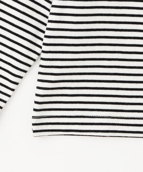 trois lapins kp(トロワラパンケーピー)の「【Trois Lapins】 okiniiri 長T 【POMプロテクト加工】(Tシャツ/カットソー・キッズ・サックスブルー/ブラック・120cm/140cm/150cm/160cm/130cm)」の6枚目の写真