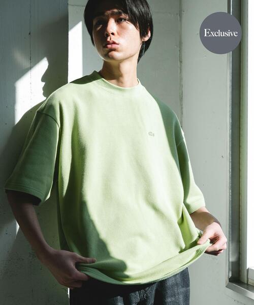 LACOSTE(ラコステ)の「『別注』LACOSTE×DOORS THICK PIQUE ROUND SHORT-SLEEVE(Tシャツ/カットソー・メンズ・グリーン/ライトブルー/アイボリー/ネイビー・3/4)」の3枚目の写真