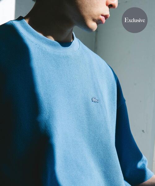 LACOSTE(ラコステ)の「『別注』LACOSTE×DOORS THICK PIQUE ROUND SHORT-SLEEVE(Tシャツ/カットソー・メンズ・グリーン/ライトブルー/アイボリー/ネイビー・3/4)」の4枚目の写真