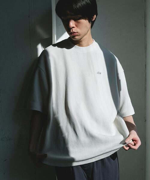 LACOSTE(ラコステ)の「『別注』LACOSTE×DOORS THICK PIQUE ROUND SHORT-SLEEVE(Tシャツ/カットソー・メンズ・グリーン/ライトブルー/アイボリー/ネイビー・3/4)」の6枚目の写真