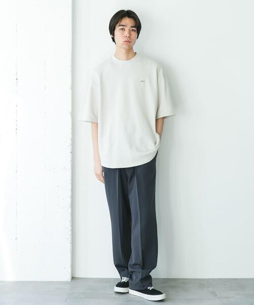LACOSTE(ラコステ)の「『別注』LACOSTE×DOORS THICK PIQUE ROUND SHORT-SLEEVE(Tシャツ/カットソー・メンズ・グリーン/ライトブルー/アイボリー/ネイビー・3/4)」の7枚目の写真