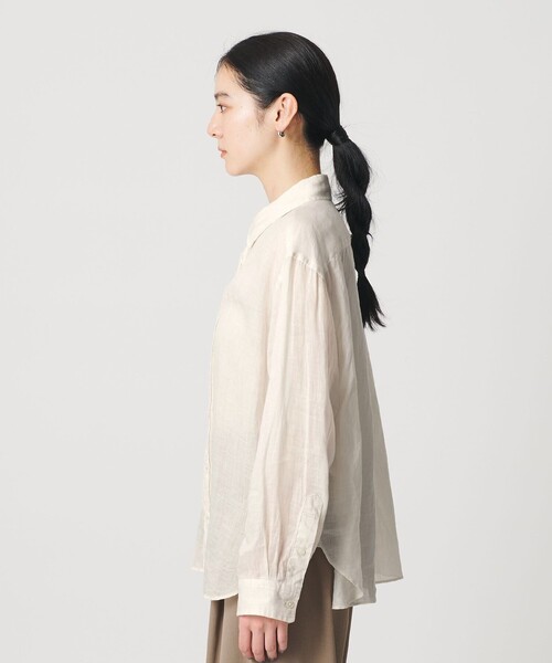 BEAUTY&YOUTH UNITED ARROWS（ビューティーアンドユースユナイテッドアローズ）の「麻 レギュラーカラー シャツ ウォッシャブル（シャツ/ブラウス・レディース・ホワイト/ブラック/コバルトブルー・FREE）」の11枚目の写真