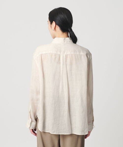 BEAUTY&YOUTH UNITED ARROWS（ビューティーアンドユースユナイテッドアローズ）の「麻 レギュラーカラー シャツ ウォッシャブル（シャツ/ブラウス・レディース・ホワイト/ブラック/コバルトブルー・FREE）」の12枚目の写真