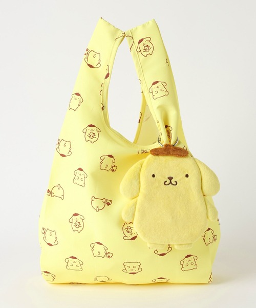 Me%（ミィパーセント）の「【ポムポムプリン】ポーチ付きエコBAG　631402（エコバッグ/サブバッグ・レディース・ブラック/ブラウン/イエロー系その他・FREE）」の9枚目の写真