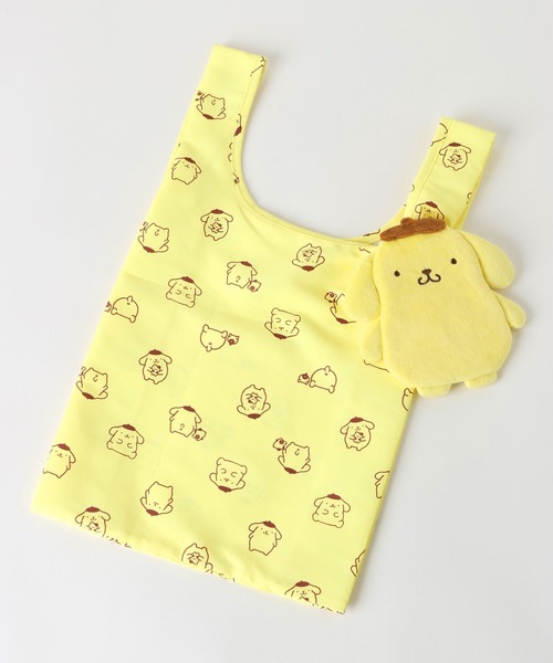 Me%（ミィパーセント）の「【ポムポムプリン】ポーチ付きエコBAG　631402（エコバッグ/サブバッグ・レディース・ブラック/ブラウン/イエロー系その他・FREE）」の10枚目の写真