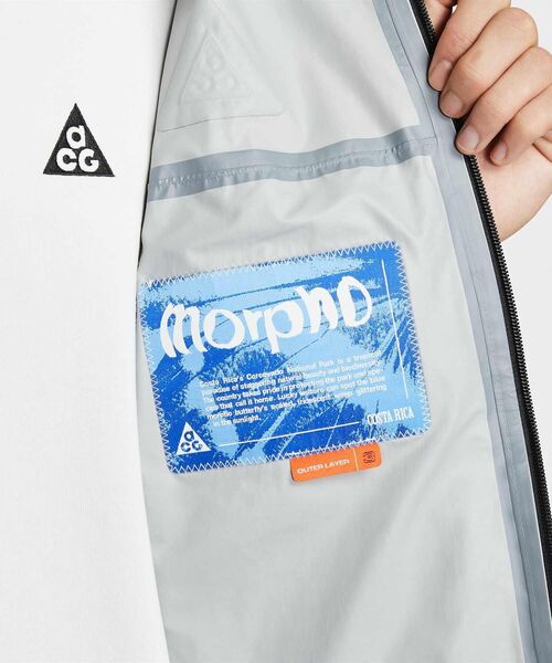 ACG(エィシージー)の「ナイキ ACG "Morpho" メンズ Storm-FIT ADV レイン ジャケット / Nike ACG "Morpho" Men's Storm-FIT ADV Rain Jacket HJ2688-010 Black(ナイロンジャケット・メンズ・ブラック・2XL/L/XL/M)」の11枚目の写真