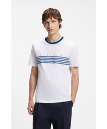 HUGO（ヒューゴ）の「コットン Tシャツ プリントライン（Tシャツ/カットソー）」