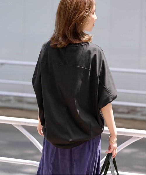 完売　フレームワーク コクーンプルオーバー　黒　カットソー FRAMeWORK（フレームワーク）の「コクーンプルオーバー◇（Tシャツ