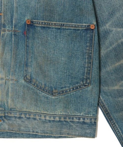 SUGARHILL（シュガーヒル）の「DISTRESED MODERN DENIM JACKET（デニムパンツ・メンズ・インディゴブルー・2/3）」の6枚目の写真