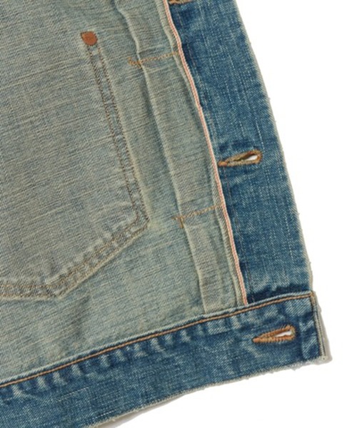 SUGARHILL（シュガーヒル）の「DISTRESED MODERN DENIM JACKET（デニムパンツ・メンズ・インディゴブルー・2/3）」の8枚目の写真
