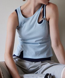 maison special トリプルレイヤードタンクトップ ブルー Motif Layered Tank Top