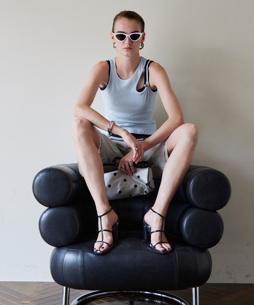 PRE-ORDER】Motif Layered Tank Top/モチーフ付レイヤードタンクトップ