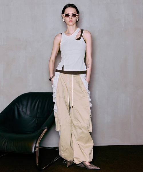 PRE-ORDER】Motif Layered Tank Top/モチーフ付レイヤードタンクトップ