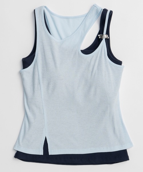 PRE-ORDER】Motif Layered Tank Top/モチーフ付レイヤードタンクトップ