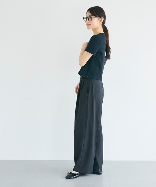 coca(coca)(コカ)の「【田中里奈様着用】サマーワイドスラックス(スラックス・レディース・ライトベージュ/ブラック/ネイビー/ライトグレー・S/M/L)」の21枚目の写真