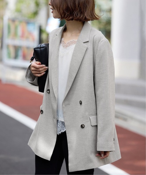 今季販売　スローブイエナ　ウォッシャブルツイルダブルジャケット　パンツ　36等 セットアップ対応可/追加3》ウォッシャブルツイルダブルジャケット
