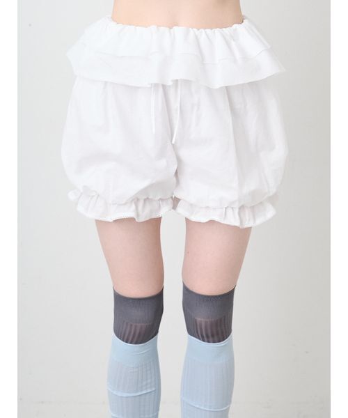 SORIN(ソリン )の「Frilled Bloomer Short Pants/フリルブルマーショートパンツ(その他パンツ・レディース・ブラック/その他/ホワイト・38)」の8枚目の写真