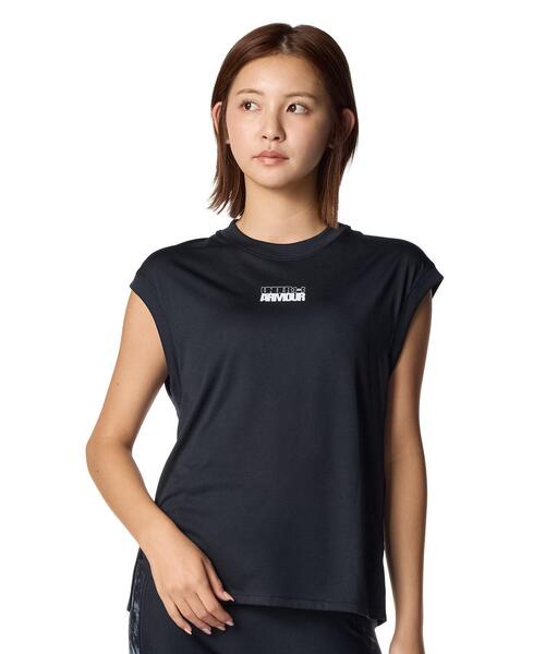 UNDER ARMOUR(アンダーアーマー)の「UAテック マッスル タンク(トレーニング/レディース)(タンクトップ・レディース・ブラック・S/M/L/XL)」の1枚目の写真