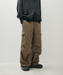 LEATHERY（レザリー）の「パラシュートワイドカーゴパンツ [COTTON BROWN]（スウェットパンツ）」