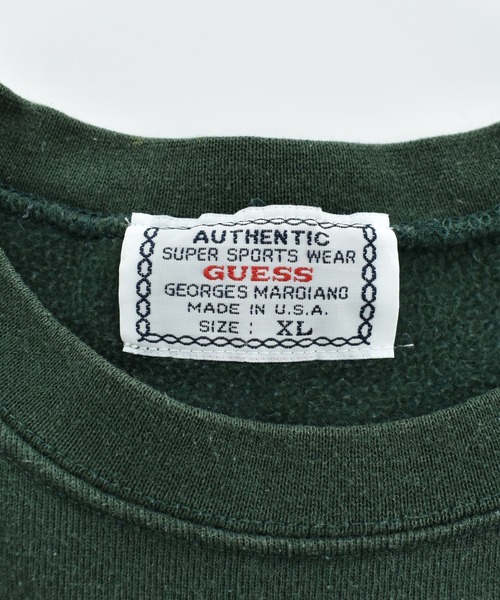 LABORATORY R(ラボラトリーアール)の「【USED】90’s GUESS 刺繍ロゴ スウェット USA製(スウェット・メンズ・グリーン・X-LARGE)」の5枚目の写真
