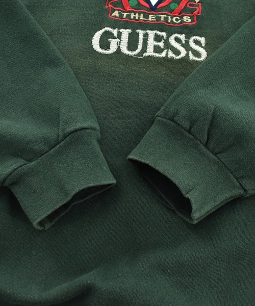 LABORATORY R(ラボラトリーアール)の「【USED】90’s GUESS 刺繍ロゴ スウェット USA製(スウェット・メンズ・グリーン・X-LARGE)」の4枚目の写真