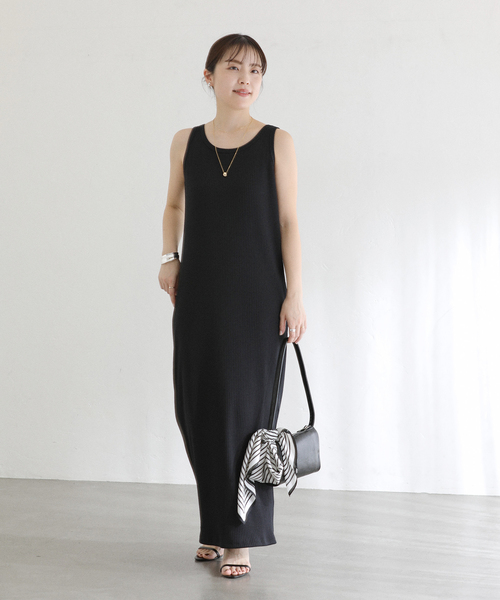 La TOTALITE(ラトータリテ)の「【洗える】2WAYレースリブワンピース(ワンピース・レディース・ブラウン/ブラック・36/38)」の3枚目の写真