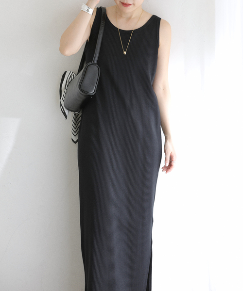 La TOTALITE(ラトータリテ)の「【洗える】2WAYレースリブワンピース(ワンピース・レディース・ブラウン/ブラック・36/38)」の5枚目の写真