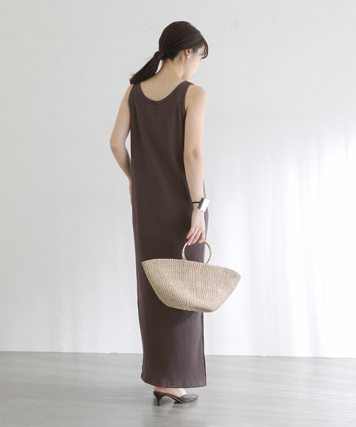 La TOTALITE(ラトータリテ)の「【洗える】2WAYレースリブワンピース(ワンピース・レディース・ブラウン/ブラック・36/38)」の10枚目の写真