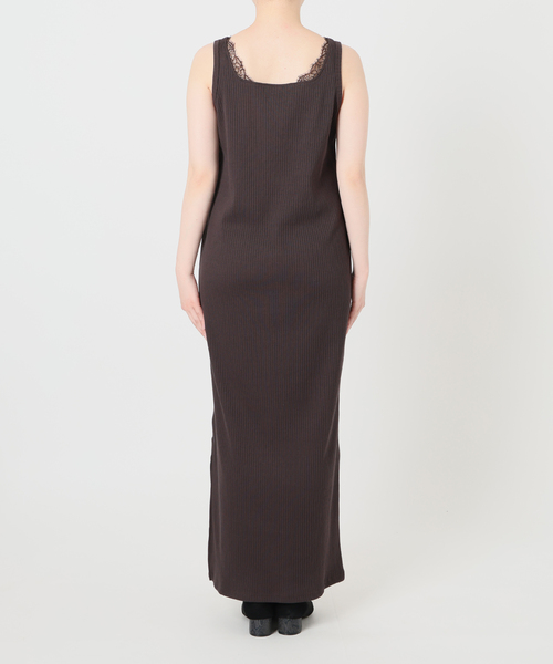 La TOTALITE(ラトータリテ)の「【洗える】2WAYレースリブワンピース(ワンピース・レディース・ブラウン/ブラック・36/38)」の13枚目の写真