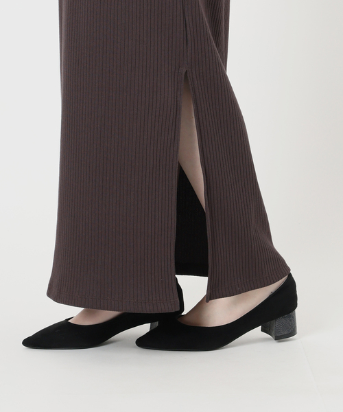 La TOTALITE(ラトータリテ)の「【洗える】2WAYレースリブワンピース(ワンピース・レディース・ブラウン/ブラック・36/38)」の16枚目の写真