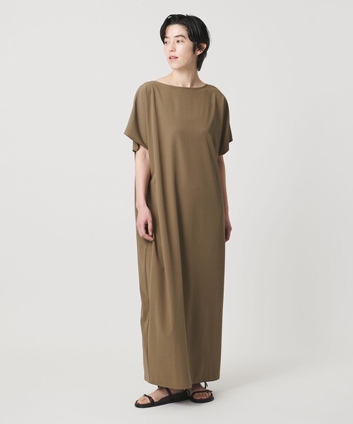 MARW UNITED ARROWS(マルゥ ユナイテッドアローズ)の「<MARW UNITED ARROWS>バック タック ワンピース UVカット(ワンピース・レディース・モカ/ブラック・36/34/38)」の2枚目の写真