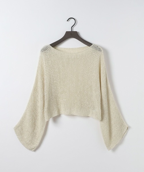 eL（エル）の「【eL】3G Tape Yarn Loose Pullover/670506（ニット/セーター・レディース・ネイビー/オフホワイト/コーラルピンク・FREE）」の20枚目の写真