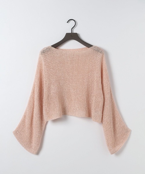 eL（エル）の「【eL】3G Tape Yarn Loose Pullover/670506（ニット/セーター・レディース・ネイビー/オフホワイト/コーラルピンク・FREE）」の21枚目の写真
