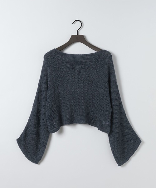 eL（エル）の「【eL】3G Tape Yarn Loose Pullover/670506（ニット/セーター・レディース・ネイビー/オフホワイト/コーラルピンク・FREE）」の11枚目の写真
