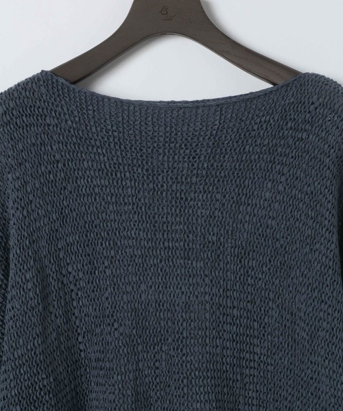 eL（エル）の「【eL】3G Tape Yarn Loose Pullover/670506（ニット/セーター・レディース・ネイビー/オフホワイト/コーラルピンク・FREE）」の13枚目の写真