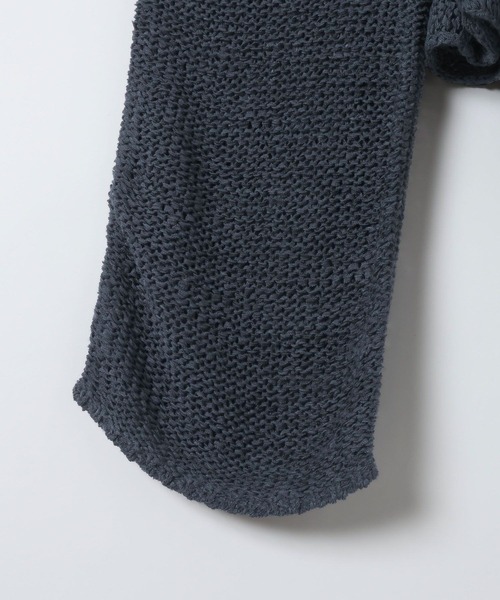 eL（エル）の「【eL】3G Tape Yarn Loose Pullover/670506（ニット/セーター・レディース・ネイビー/オフホワイト/コーラルピンク・FREE）」の15枚目の写真