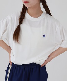 ワンポイント/サガラ/シルキーエアー 刺繍 ロゴ プリント 半袖 Tシャツ