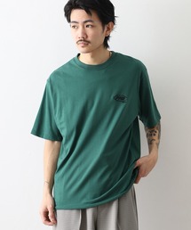 ワンポイント/サガラ/シルキーエアー 刺繍 ロゴ プリント 半袖 Tシャツ