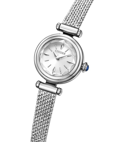 CITIZEN(シチズン)の「kii: キー エコ・ドライブ ラウンドメッシュ EG7080-53A(アナログ腕時計・レディース・シルバー・FREE)」の6枚目の写真