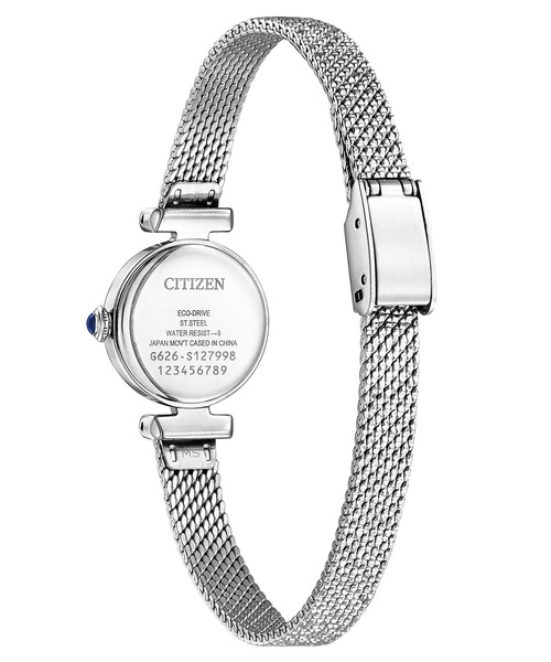 CITIZEN(シチズン)の「kii: キー エコ・ドライブ ラウンドメッシュ EG7080-53A(アナログ腕時計・レディース・シルバー・FREE)」の7枚目の写真