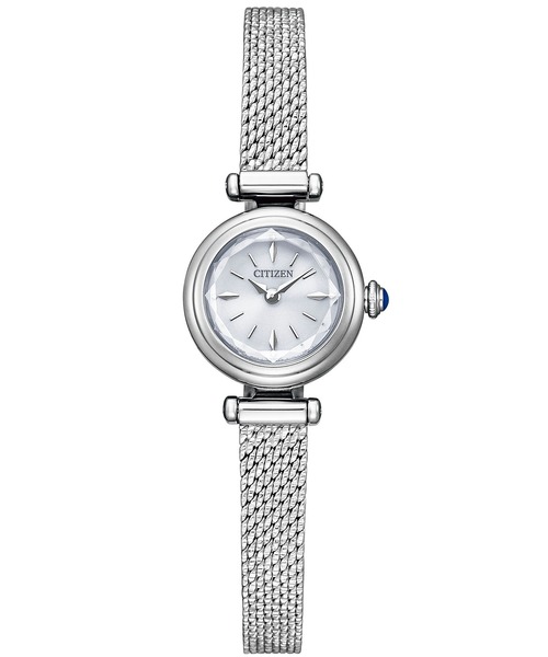 CITIZEN(シチズン)の「kii: キー エコ・ドライブ ラウンドメッシュ EG7080-53A(アナログ腕時計・レディース・シルバー・FREE)」の4枚目の写真