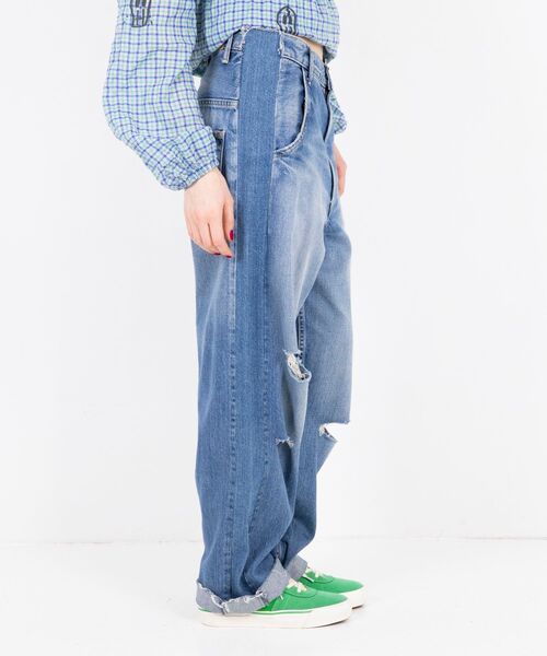 HYSTERIC GLAMOUR(ヒステリックグラマー)の「RESIZE加工 デニムストレートパンツ(デニムパンツ・レディース・ライトインディゴブルー・25inch/24inch/28inch/27inch/26inch)」の5枚目の写真