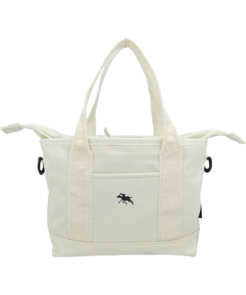 POLOCHAMPS（ポロチャンプス）の「POLOCHAMPS/ポロチャンプス 2WAYミニトートバッグ/ショルダーバッグ/ユニセックス（トートバッグ・メンズ・ベージュ/ネイビー/ブラック/アイボリー・FREE）」の2枚目の写真