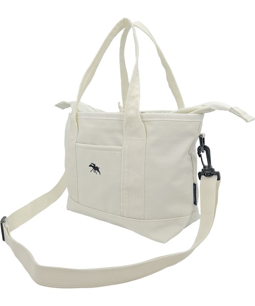 POLOCHAMPS（ポロチャンプス）の「POLOCHAMPS/ポロチャンプス 2WAYミニトートバッグ/ショルダーバッグ/ユニセックス（トートバッグ・メンズ・ベージュ/ネイビー/ブラック/アイボリー・FREE）」の8枚目の写真