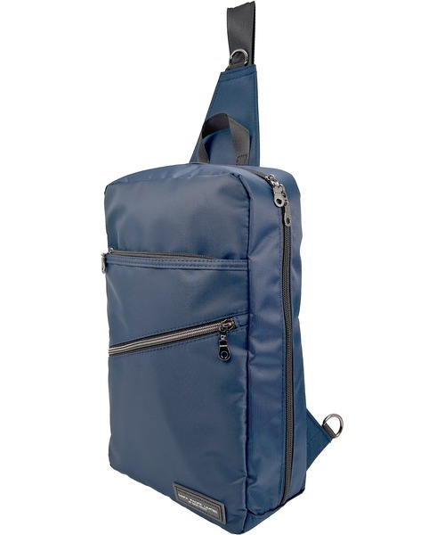 MAFA PACIFIC LIMITED（マファパシフィックリミテッド）の「[A4サイズ対応]簡易保冷温ポケット付き ボディバッグ/ワンショルダー（ボディバッグ/ウエストポーチ・メンズ・ネイビー/ブラック・FREE）」の22枚目の写真
