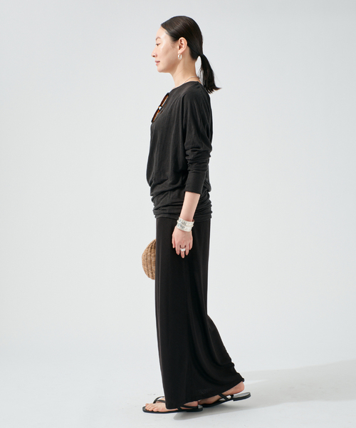 raspail(ラスパイユ)の「Raspail ラスパイユ Comfortable Tシャツ RB-276(Tシャツ/カットソー・レディース・ブラック/ベージュ・FREE)」の4枚目の写真