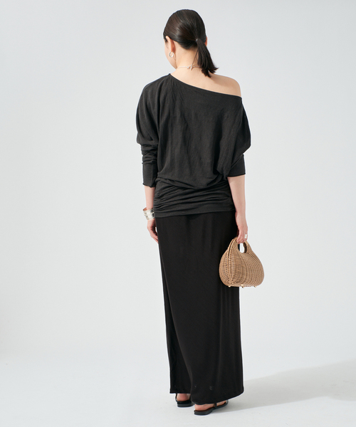 raspail(ラスパイユ)の「Raspail ラスパイユ Comfortable Tシャツ RB-276(Tシャツ/カットソー・レディース・ブラック/ベージュ・FREE)」の5枚目の写真