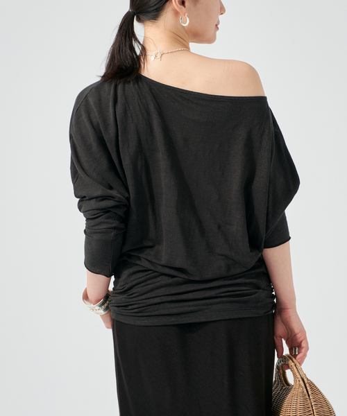 raspail(ラスパイユ)の「Raspail ラスパイユ Comfortable Tシャツ RB-276(Tシャツ/カットソー・レディース・ブラック/ベージュ・FREE)」の7枚目の写真